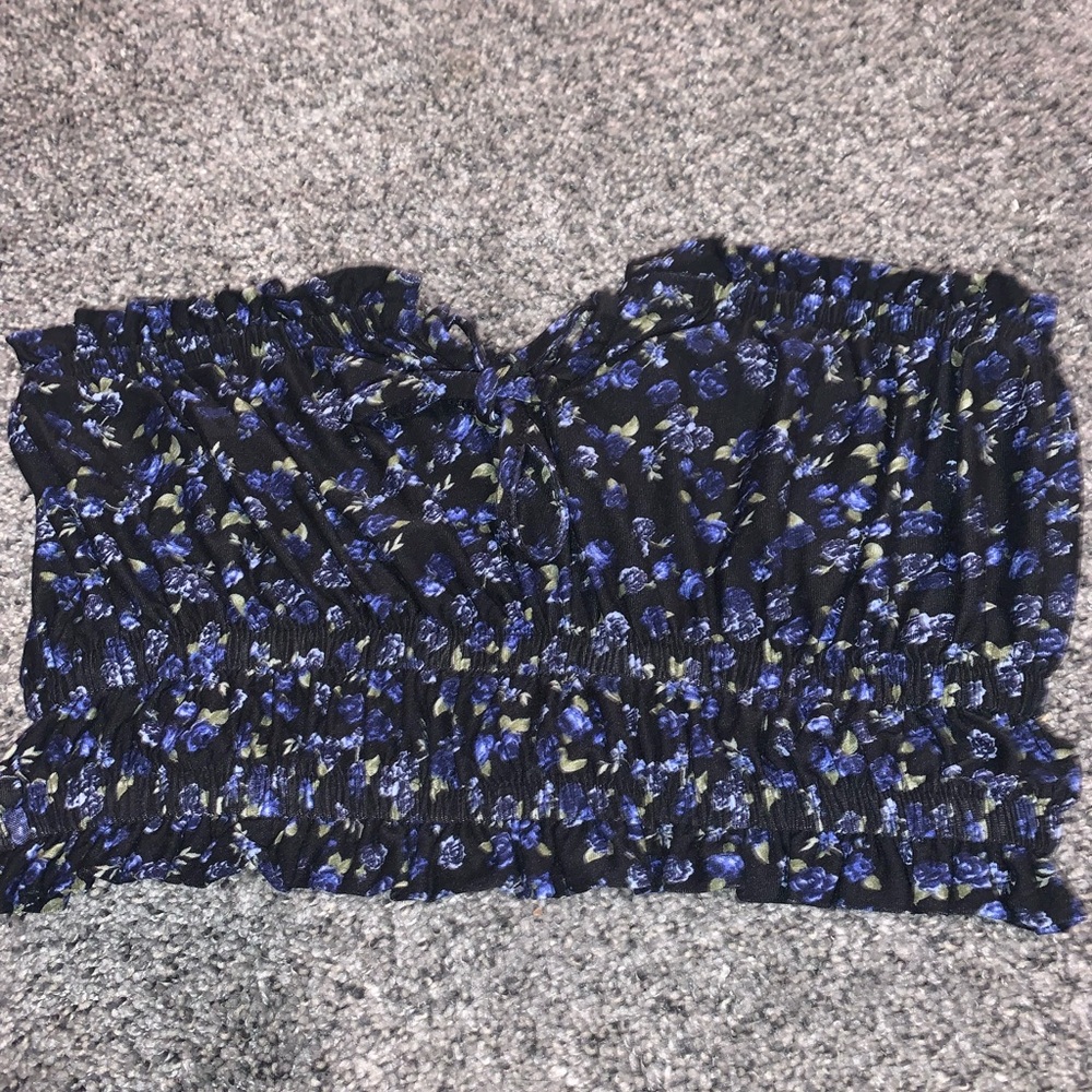 Black and Blue tube top